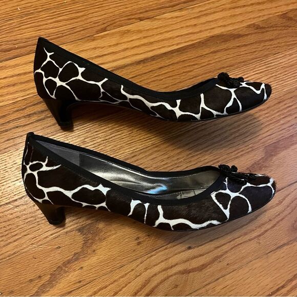 Sam Edelman Hope Real Cow Hair Leather Low Heel Pumps Size 8.5M - Picture 4 of 11